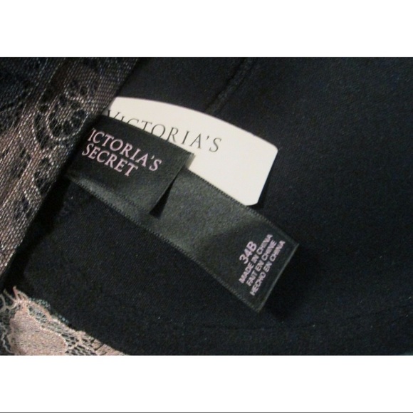 Victoria's Secret 34B Black Brown Lace Bustier - Picture 5 of 5